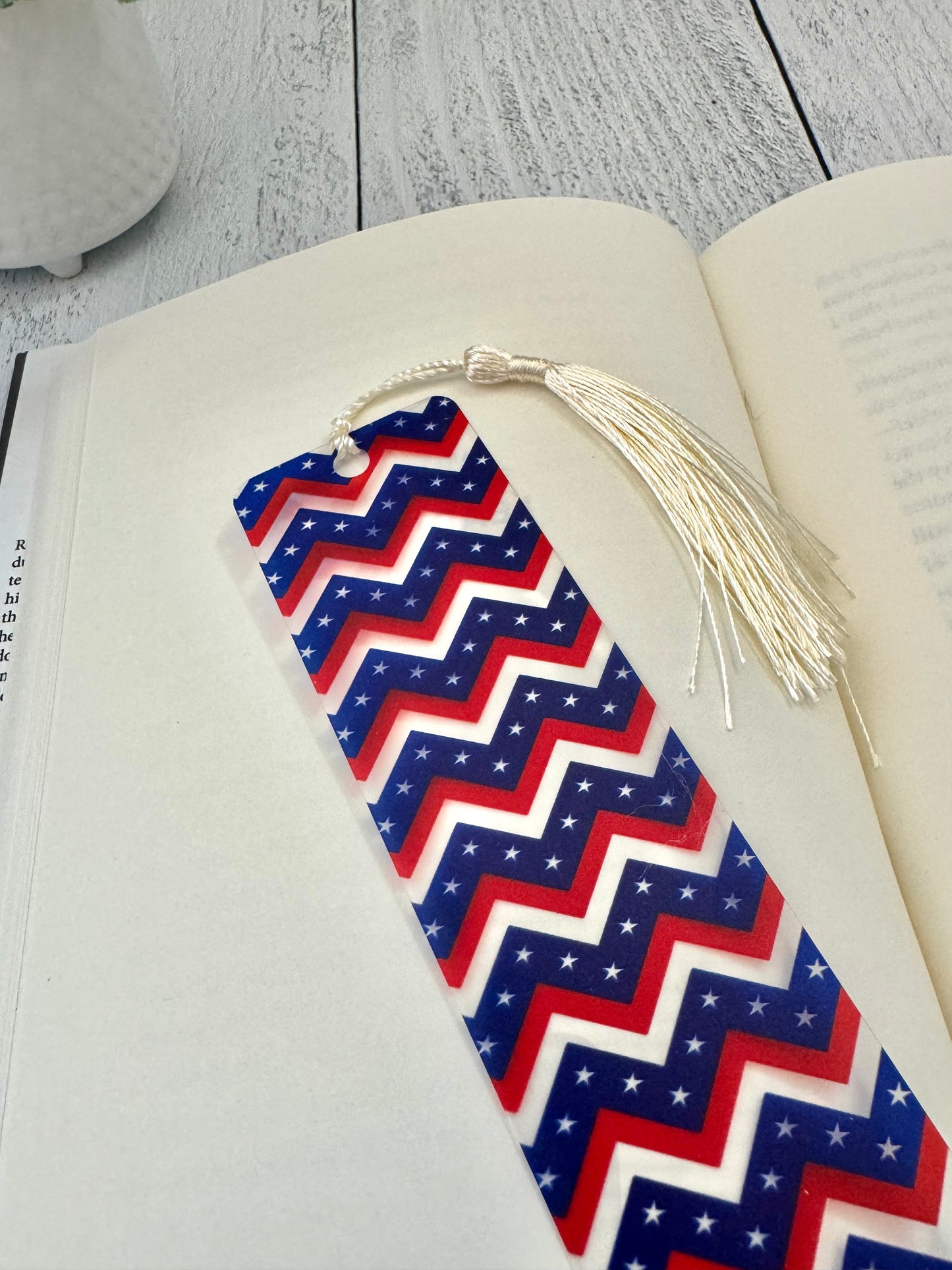 Stars and Stripes Chevron Bookmark