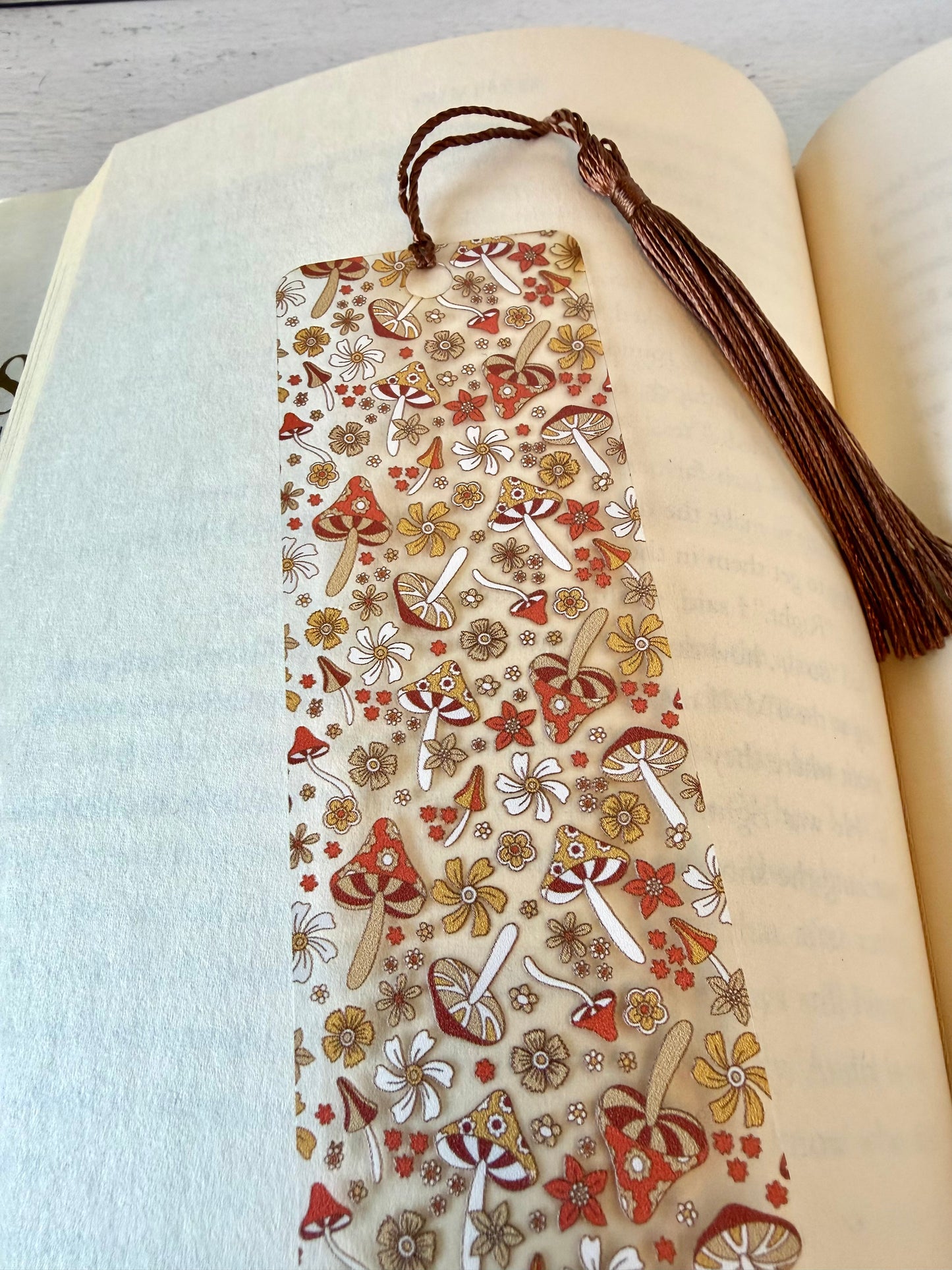 Retro Mushrooms Bookmark