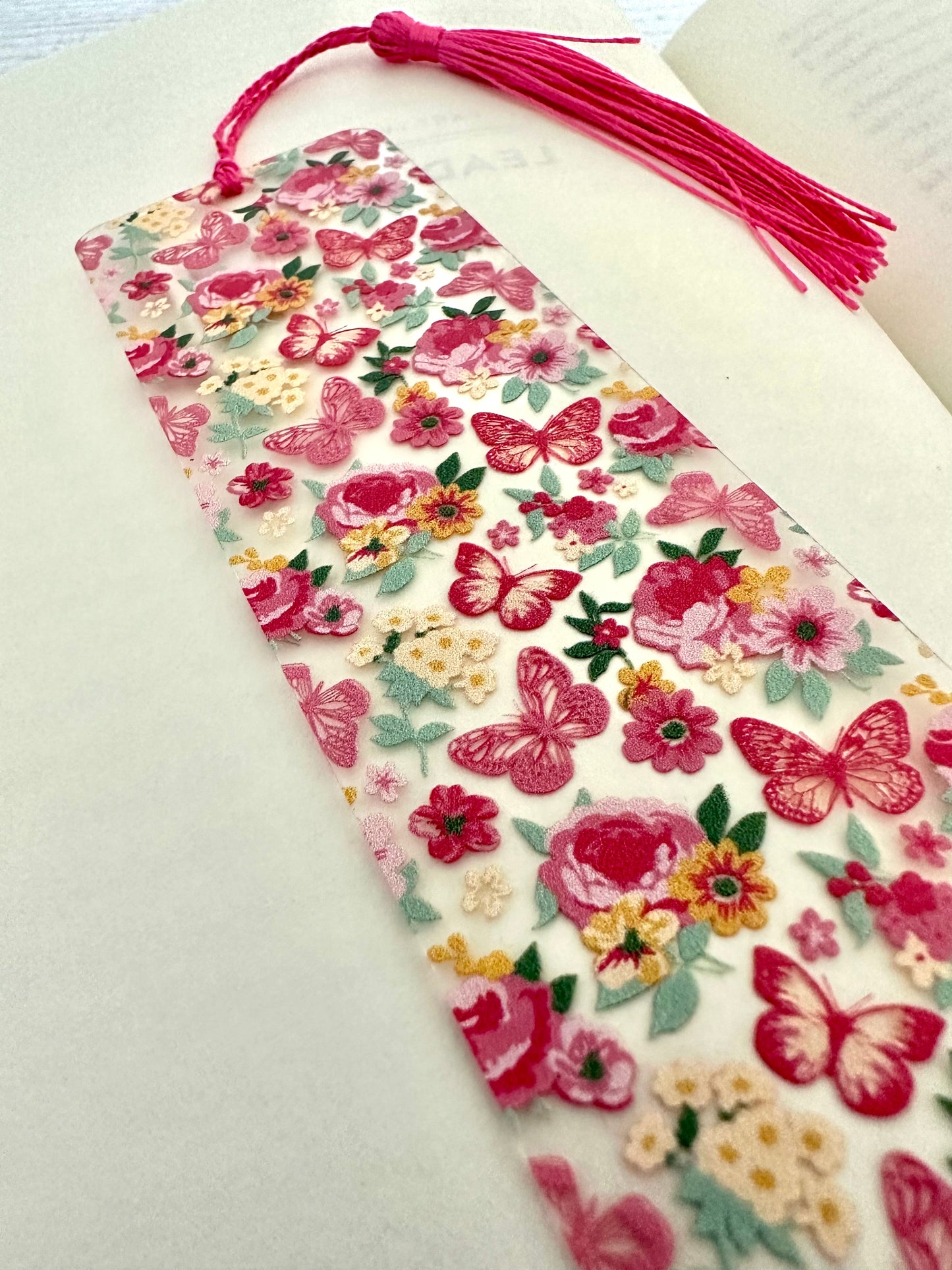 Butterflies and Flowers Bookmark