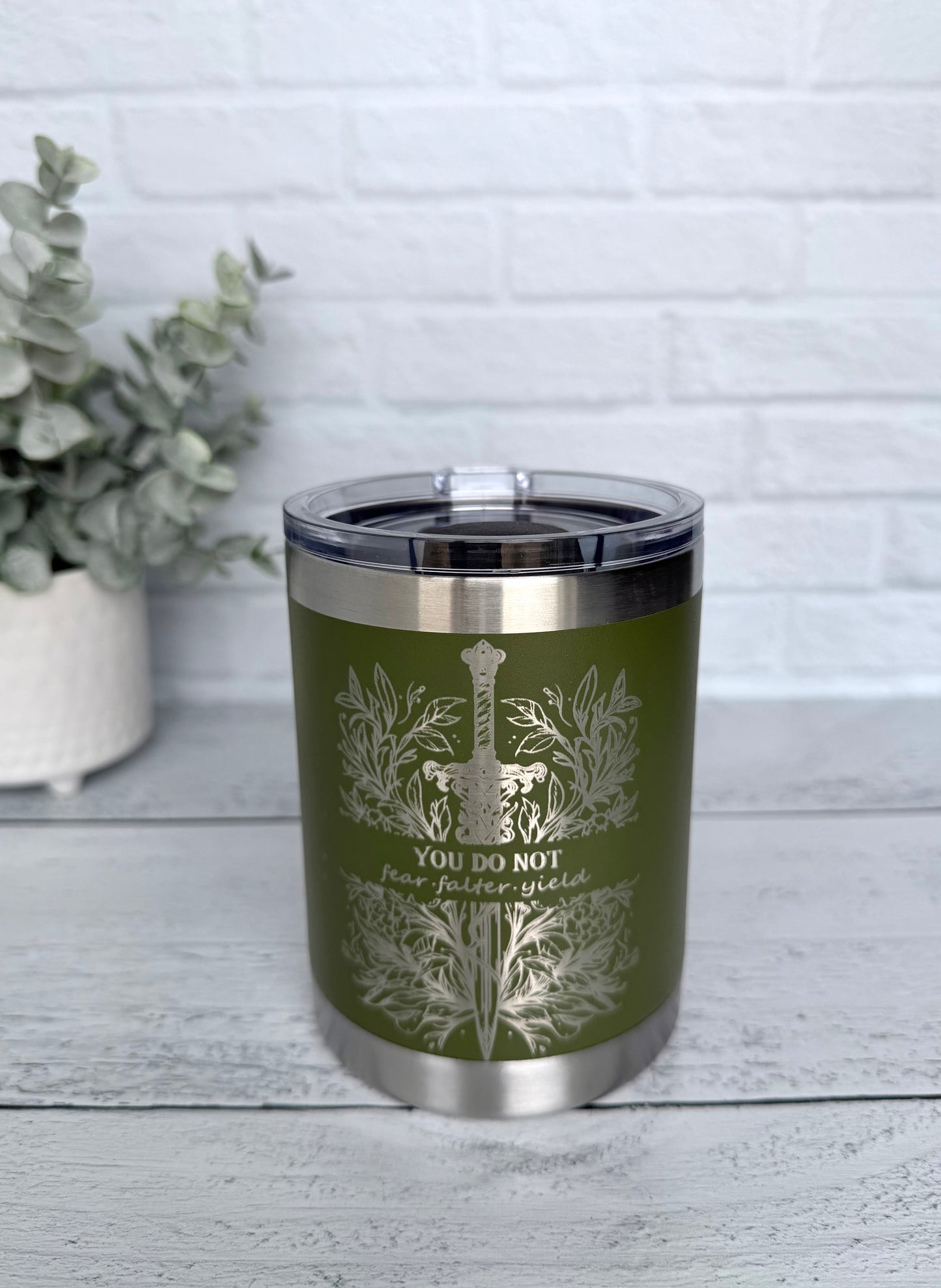 10 oz Coffee Tumbler - You Do Not Yield RTS