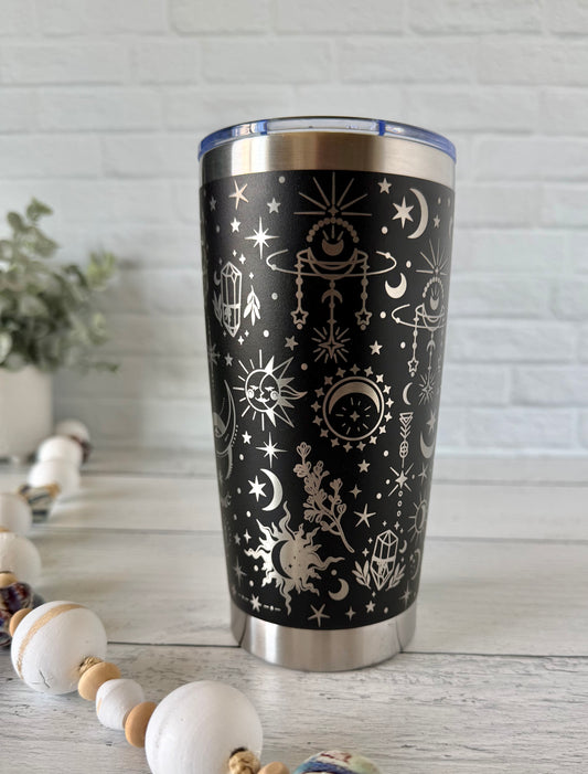 20 oz Tumbler - Mystical - Black RTS
