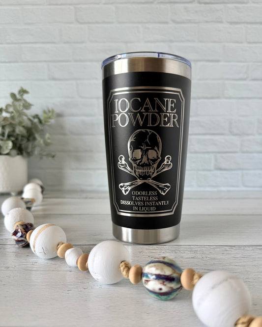 20 oz Tumbler - Iocane Powder - Black RTS