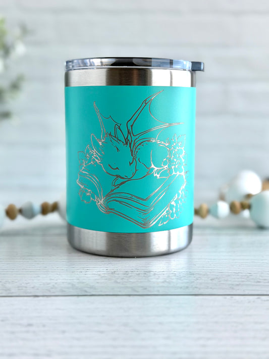 10 oz Coffee Tumbler - Sleepy Dragon RTS