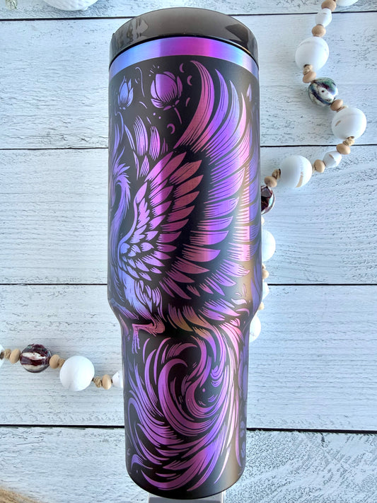 40 Oz Tumbler - Phoenix Black over Chroma RTS