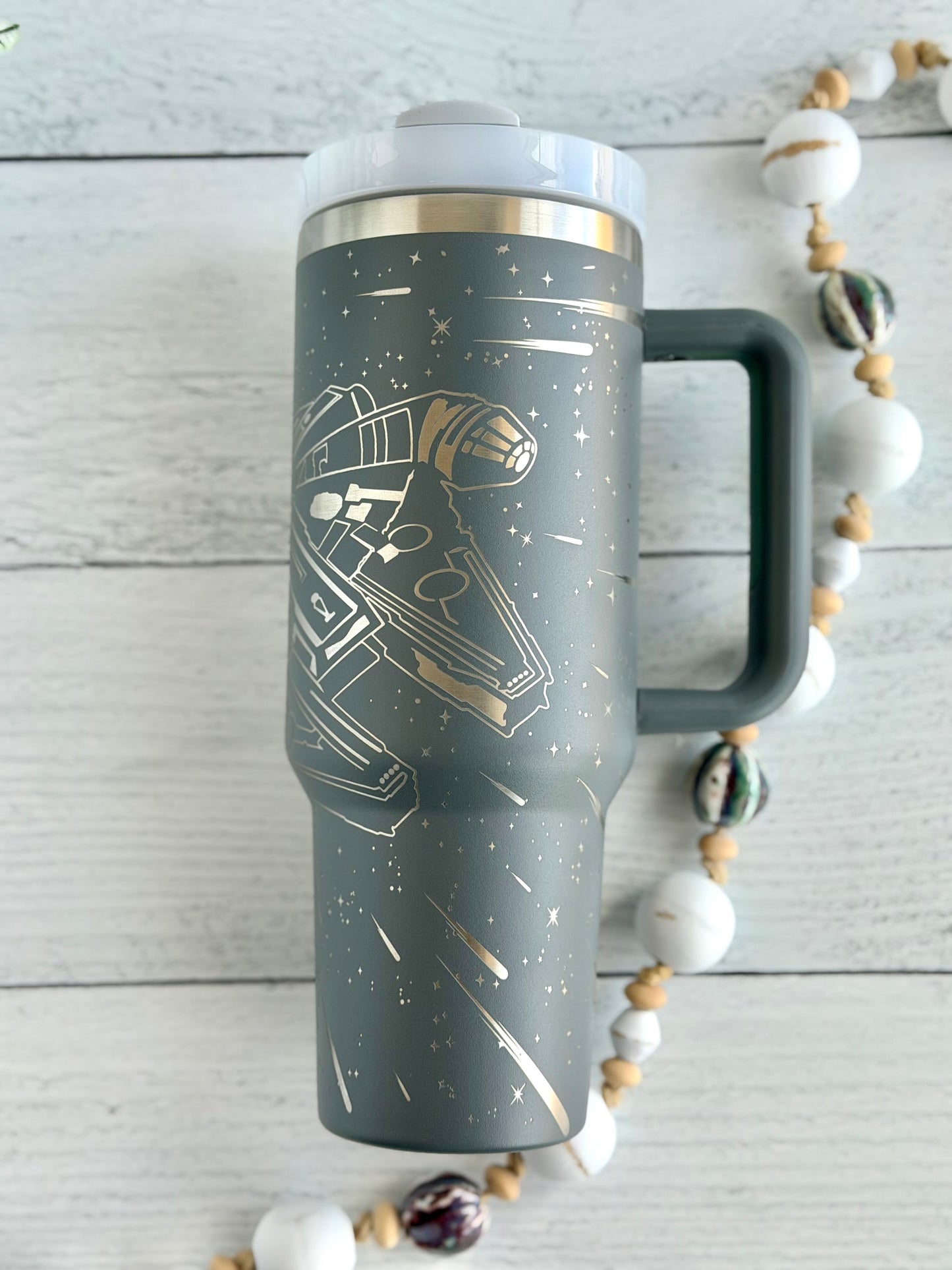 40 oz Tumbler - Millennium on Grey RTS
