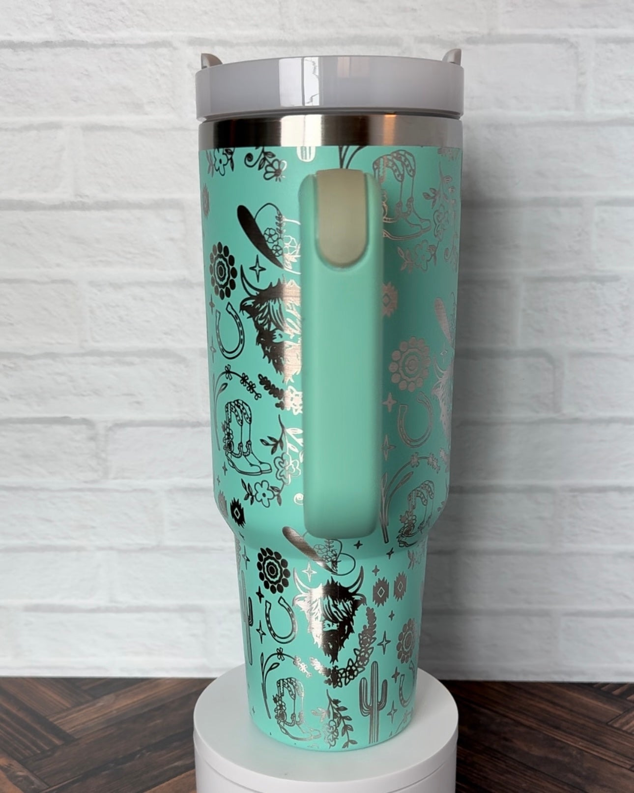 40 Oz Tumbler - Western on Eucalyptus RTS