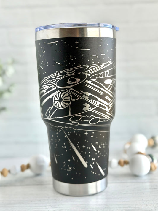 30 oz Coffee Tumbler - Millennium on Black RTS