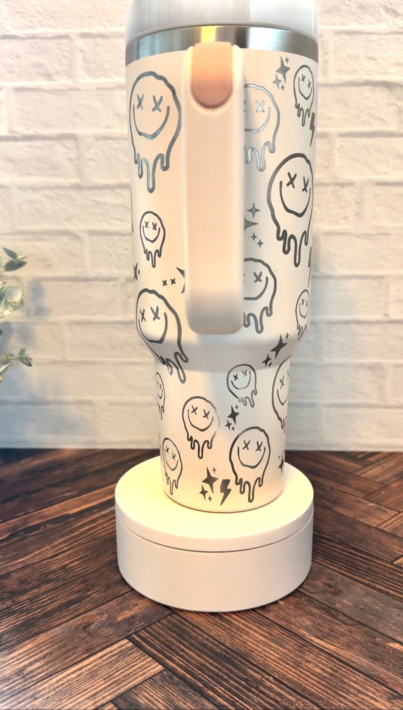 40 oz Tumbler - Overstimulated Moms Club - light pink RTS