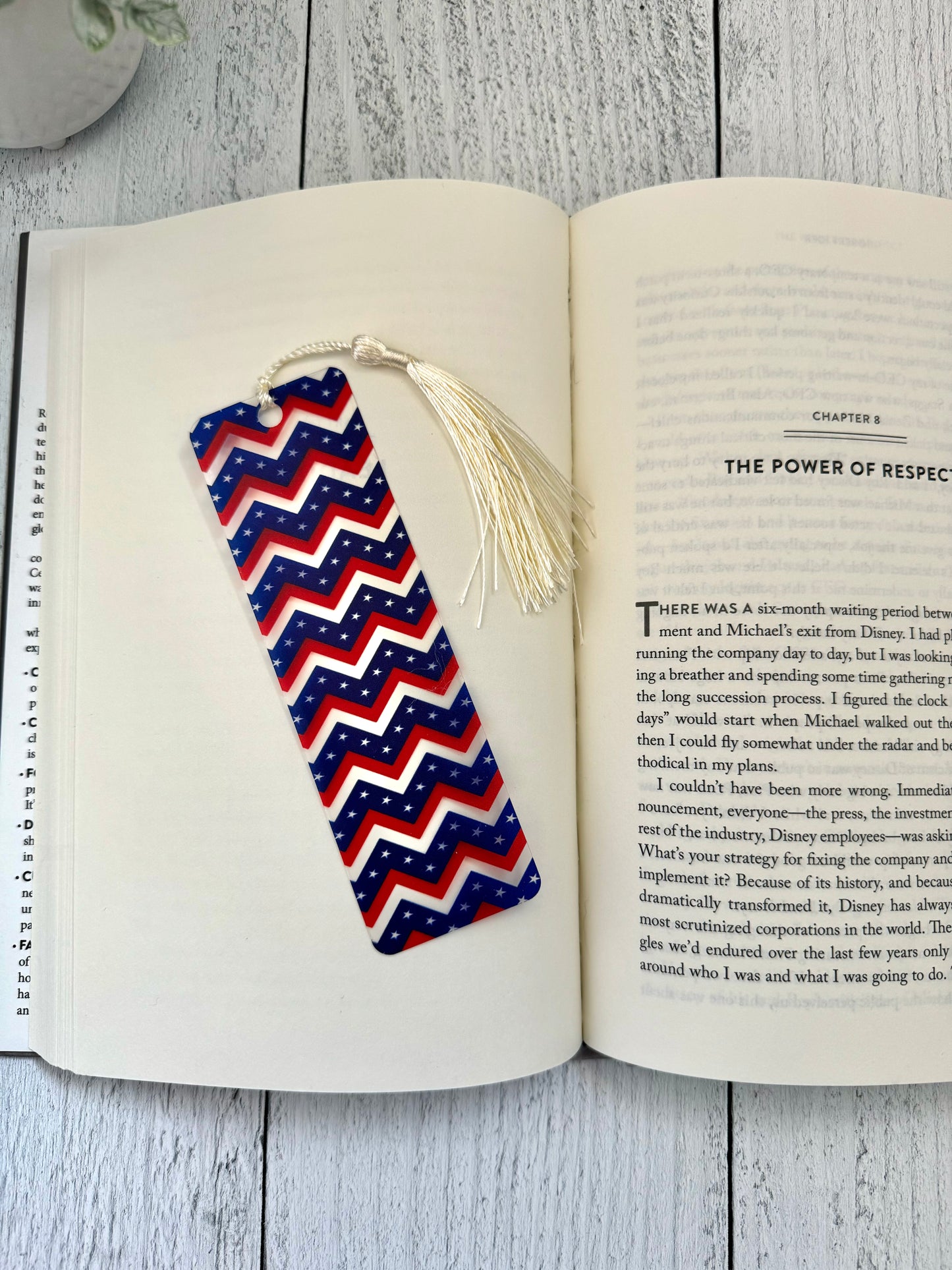 Stars and Stripes Chevron Bookmark