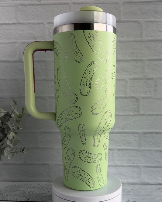 40 oz Tumbler - Whole Pickles on Citrus RTS