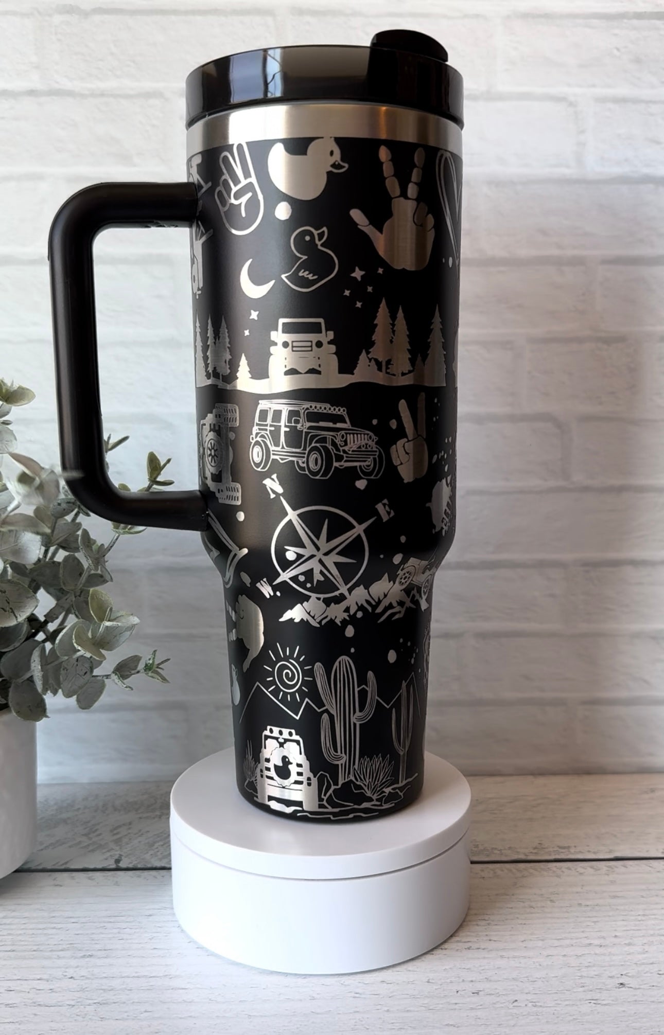 40 Oz Tumbler - Offroad Life on Black RTS