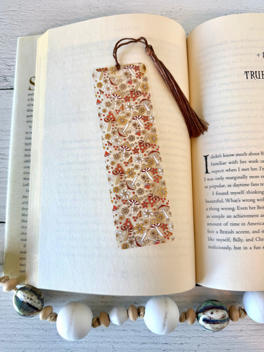 Retro Mushrooms Bookmark