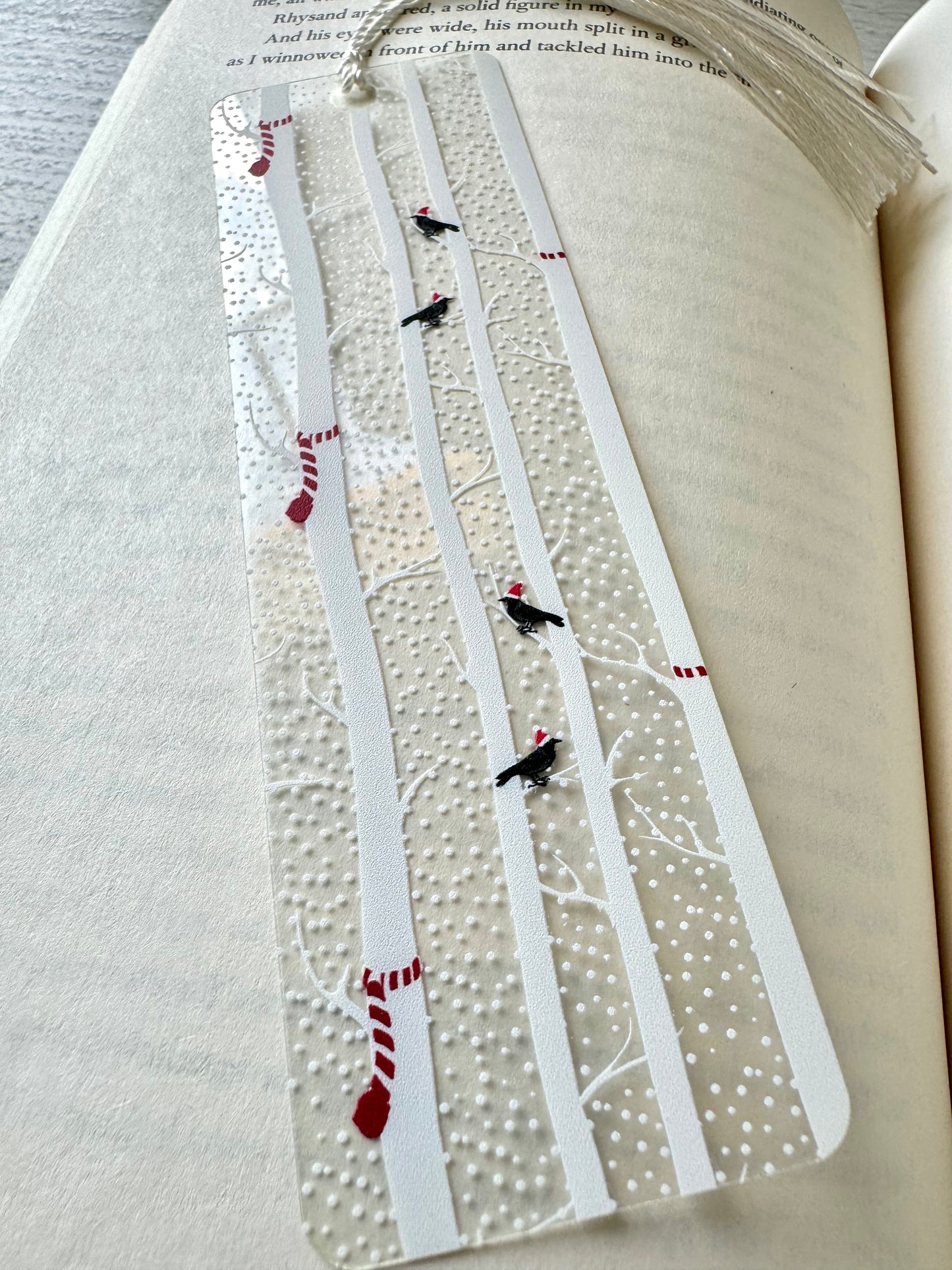 Santa Crows Bookmark