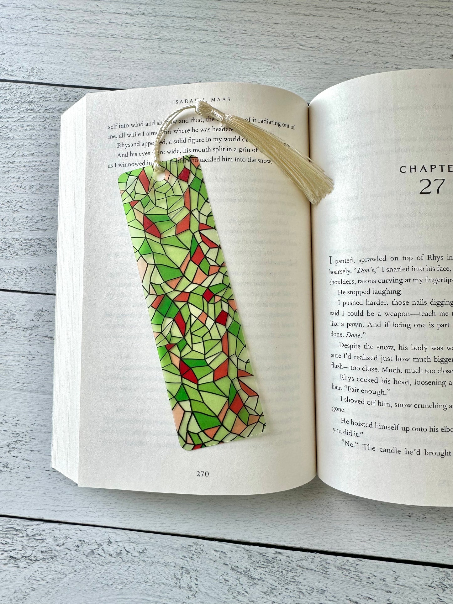 Christmas Stained Glass Bookmark
