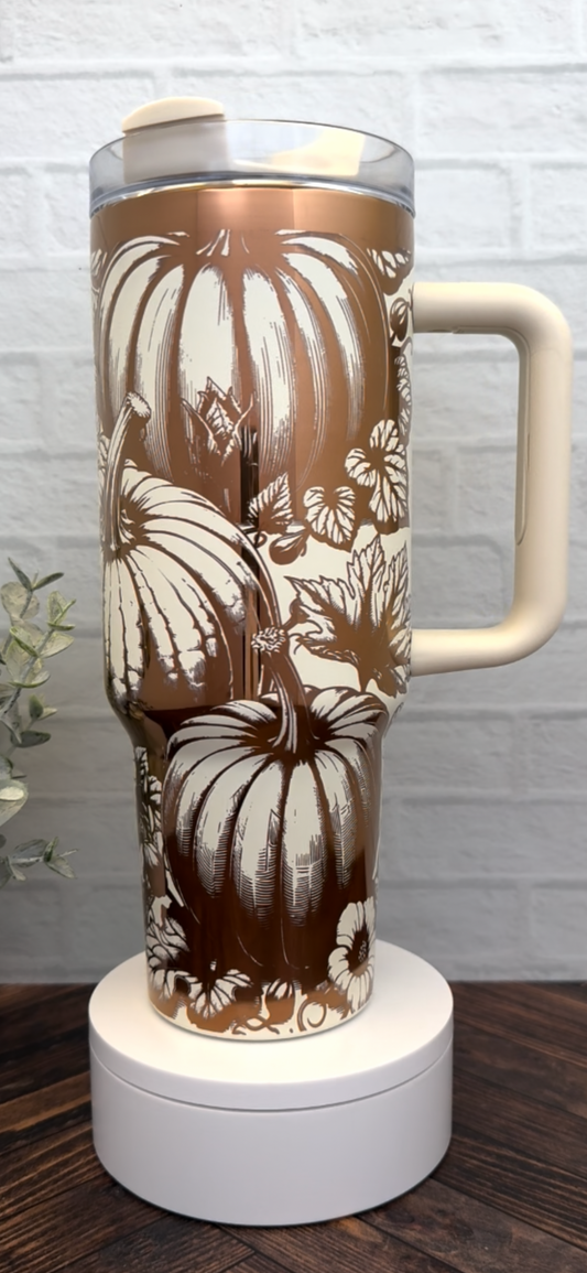 40 oz Harvest Pumpkin Cream on Copper RTS