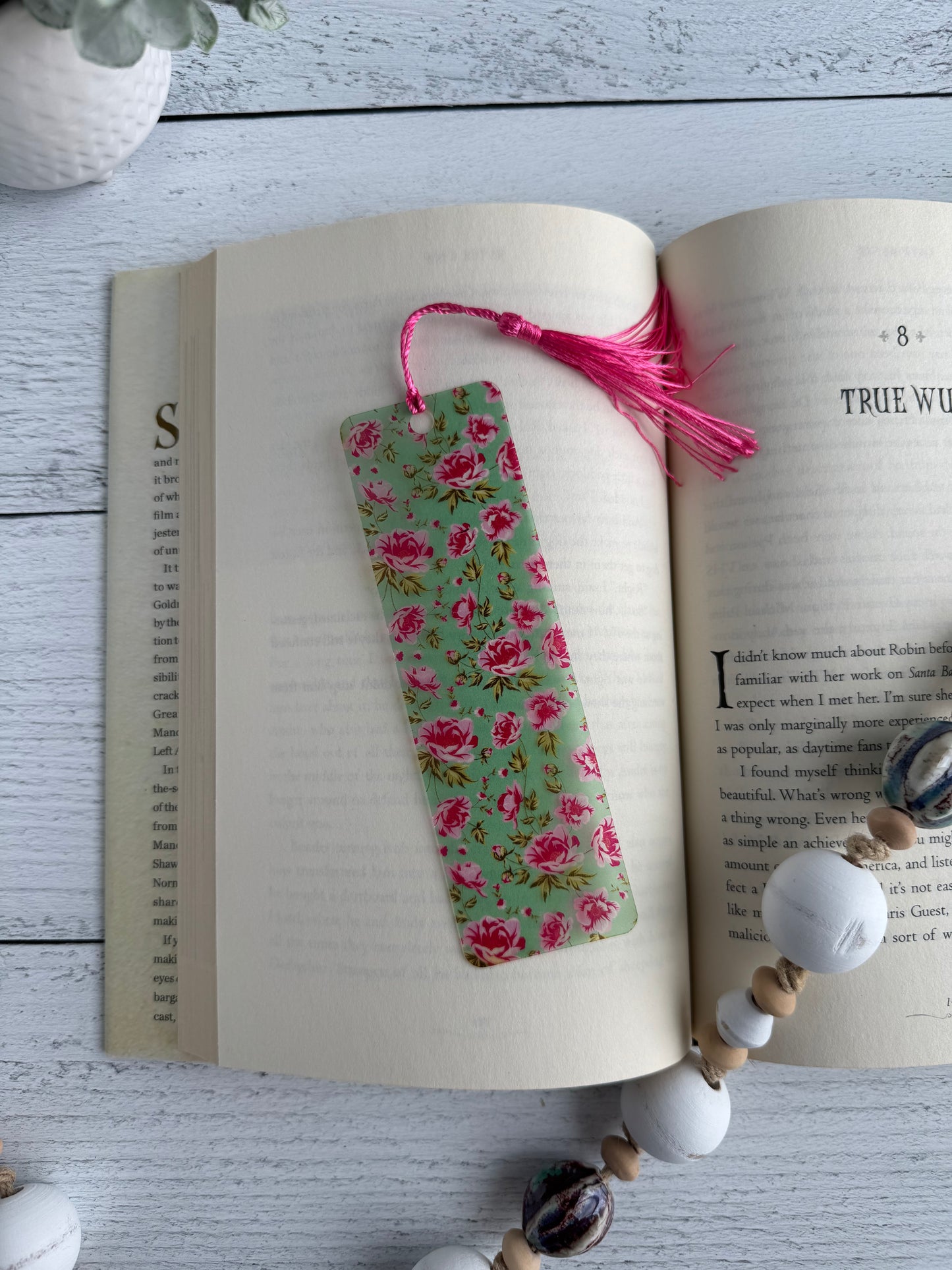 Peony Bookmark