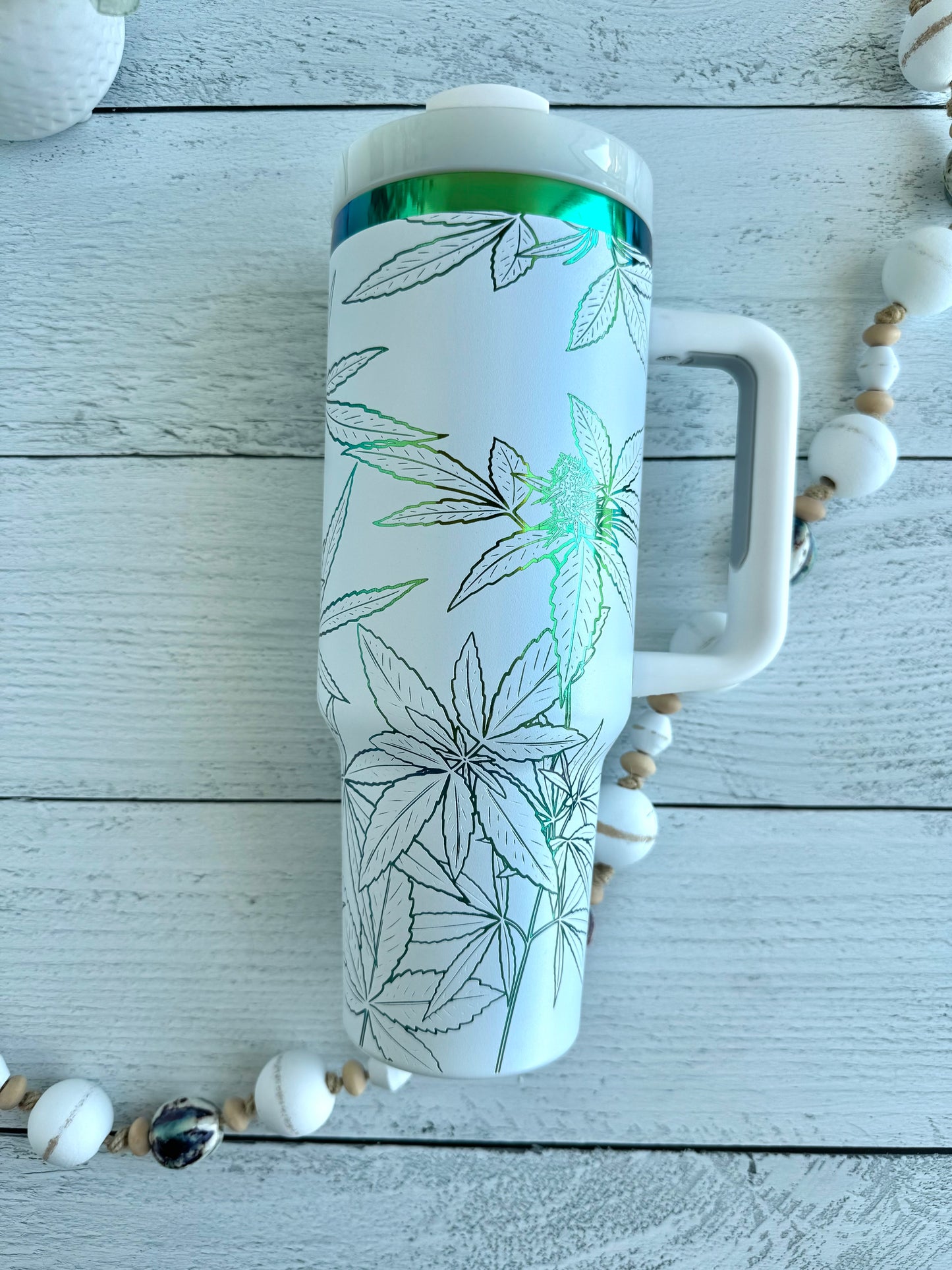 40 oz 420 White on Green RTS