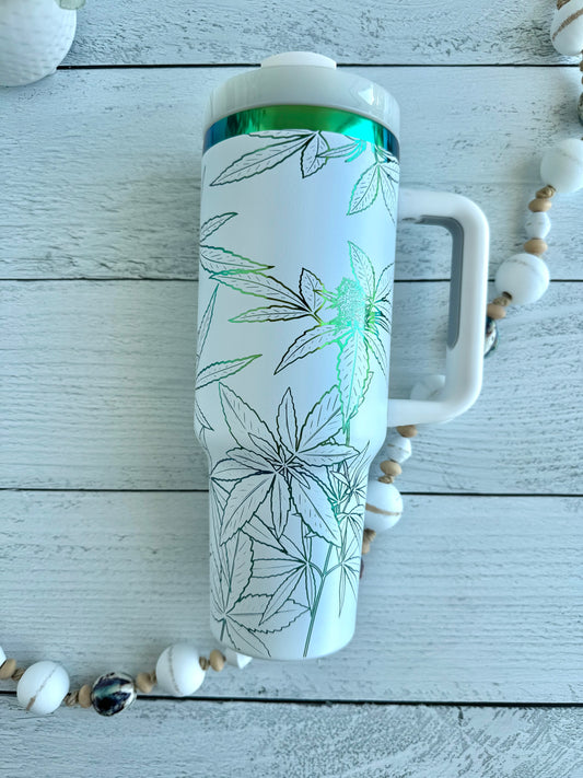 40 oz 420 White on Green RTS