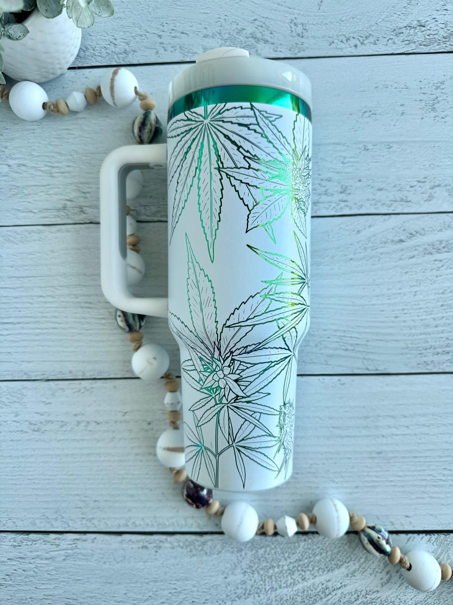 40 oz 420 White on Green RTS