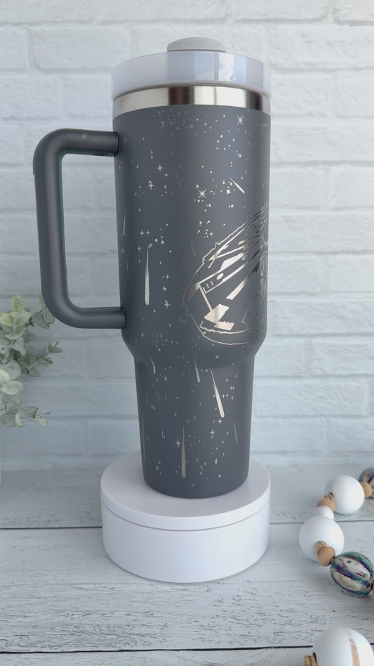 40 oz Tumbler - Millennium on Grey RTS